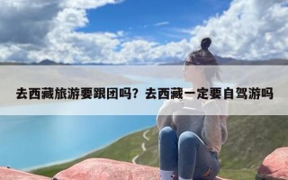 去西藏旅游要跟团吗？去西藏一定要自驾游吗