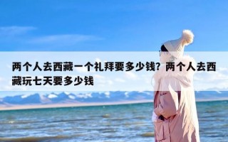 两个人去西藏一个礼拜要多少钱？两个人去西藏玩七天要多少钱