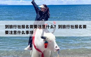 到旅行社报名需要注意什么？到旅行社报名需要注意什么事项