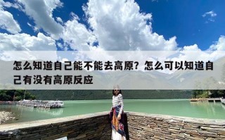 怎么知道自己能不能去高原？怎么可以知道自己有没有高原反应