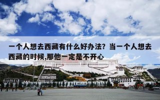 一个人想去西藏有什么好办法？当一个人想去西藏的时候,那他一定是不开心