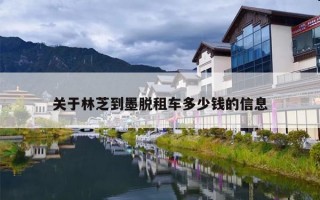 关于林芝到墨脱租车多少钱的信息