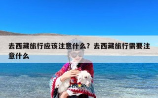 去西藏旅行应该注意什么？去西藏旅行需要注意什么