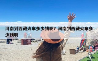 河南到西藏火车多少钱啊？河南到西藏火车多少钱啊