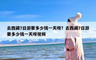 去西藏7日游要多少钱一天呀？去西藏7日游要多少钱一天呀视频