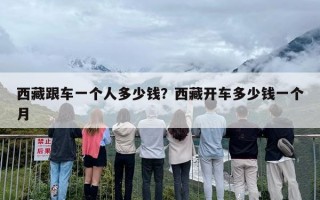 西藏跟车一个人多少钱？西藏开车多少钱一个月