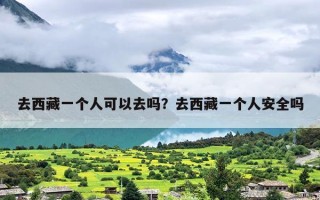 去西藏一个人可以去吗？去西藏一个人安全吗