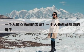 一个人散心西藏的文案？一个人去西藏旅游的句子
