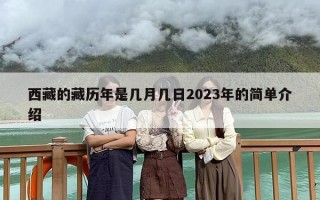 西藏的藏历年是几月几日2023年的简单介绍