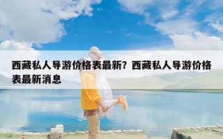 西藏私人导游价格表最新？西藏私人导游价格表最新消息