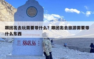 跟团出去玩需要带什么？跟团出去旅游需要带什么东西
