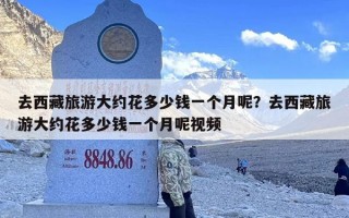 去西藏旅游大约花多少钱一个月呢？去西藏旅游大约花多少钱一个月呢视频