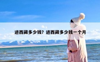 进西藏多少钱？进西藏多少钱一个月