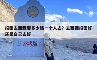 报团去西藏要多少钱一个人去？去西藏报团好还是自己去好