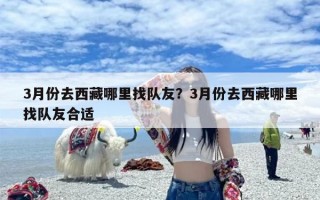 3月份去西藏哪里找队友？3月份去西藏哪里找队友合适