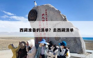 西藏准备的清单？去西藏清单