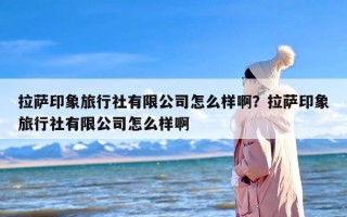 拉萨印象旅行社有限公司怎么样啊？拉萨印象旅行社有限公司怎么样啊