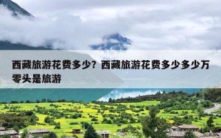 西藏旅游花费多少？西藏旅游花费多少多少万零头是旅游