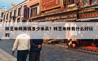 林芝米林海拔多少米高？林芝米林有什么好玩的
