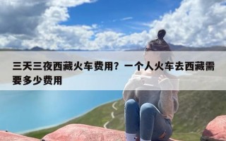 三天三夜西藏火车费用？一个人火车去西藏需要多少费用