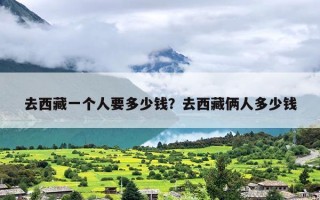 去西藏一个人要多少钱？去西藏俩人多少钱