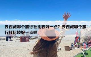 去西藏哪个旅行社比较好一点？去西藏哪个旅行社比较好一点呢
