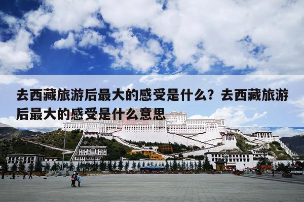 去西藏旅游后最大的感受是什么?去西藏旅游后最大的感受是什么意思 去西藏旅游后最大的感受是什么?去西藏旅游后最大的感受是什么意思