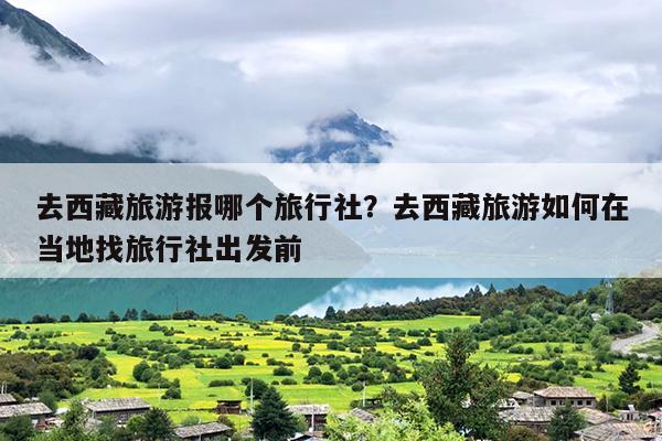 去西藏旅游报哪个旅行社？去西藏旅游如何在当地找旅行社出发前？
